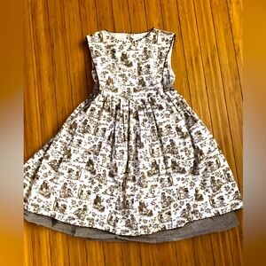 Maggie & Zoe Sleeveless Dress Pastoral Toile